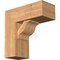 Ekena Millwork Funston Block Smooth Bracket w/ Offset Brace, Western Red Cedar, 7 1/2"W x 18"D x 18"H BKT0806X18X18FST05SWR - alternate 1